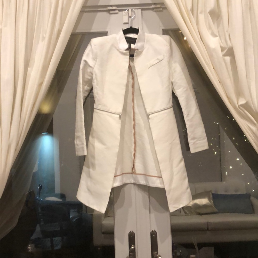 BCBG Maxazria White Blazer